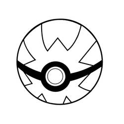 Dibujo para colorear: Pokeball (Juguetes y Juegos) #216489 - Dibujos para Colorear e Imprimir Gratis