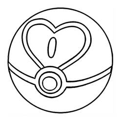 Dibujo para colorear: Pokeball (Juguetes y Juegos) #216492 - Dibujos para Colorear e Imprimir Gratis