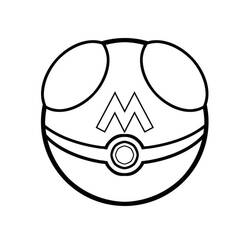 Dibujo para colorear: Pokeball (Juguetes y Juegos) #216496 - Dibujos para Colorear e Imprimir Gratis