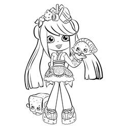 Dibujos para colorear: Shoppies Dolls - Dibujos para Colorear e Imprimir Gratis