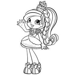 Dibujo para colorear: Shoppies Dolls (Juguetes y Juegos) #199253 - Dibujos para Colorear e Imprimir Gratis