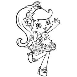 Dibujo para colorear: Shoppies Dolls (Juguetes y Juegos) #199256 - Dibujos para Colorear e Imprimir Gratis