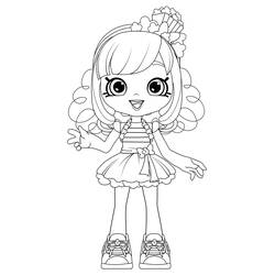 Dibujo para colorear: Shoppies Dolls (Juguetes y Juegos) #199257 - Dibujos para Colorear e Imprimir Gratis