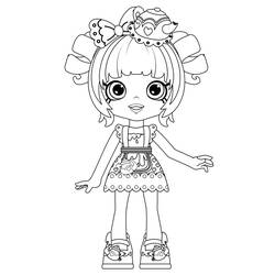 Dibujo para colorear: Shoppies Dolls (Juguetes y Juegos) #199261 - Dibujos para Colorear e Imprimir Gratis