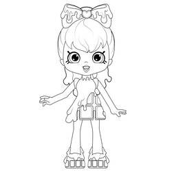 Dibujo para colorear: Shoppies Dolls (Juguetes y Juegos) #199262 - Dibujos para Colorear e Imprimir Gratis