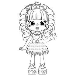 Dibujo para colorear: Shoppies Dolls (Juguetes y Juegos) #199269 - Dibujos para Colorear e Imprimir Gratis