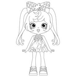 Dibujo para colorear: Shoppies Dolls (Juguetes y Juegos) #199272 - Dibujos para Colorear e Imprimir Gratis