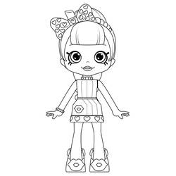 Dibujo para colorear: Shoppies Dolls (Juguetes y Juegos) #199275 - Dibujos para Colorear e Imprimir Gratis