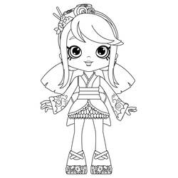 Dibujo para colorear: Shoppies Dolls (Juguetes y Juegos) #199279 - Dibujos para Colorear e Imprimir Gratis