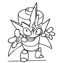 Dibujo para colorear: Superzings (Juguetes y Juegos) #198841 - Dibujos para Colorear e Imprimir Gratis