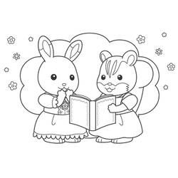 Dibujos para colorear: Sylvanian Families - Dibujos para Colorear e Imprimir Gratis