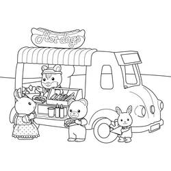 Dibujo para colorear: Sylvanian Families (Juguetes y Juegos) #185841 - Dibujos para Colorear e Imprimir Gratis