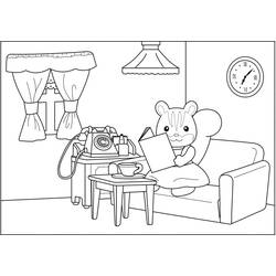 Dibujo para colorear: Sylvanian Families (Juguetes y Juegos) #185850 - Dibujos para Colorear e Imprimir Gratis