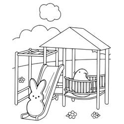 Dibujo para colorear: Tobogán (Juguetes y Juegos) #218606 - Dibujos para Colorear e Imprimir Gratis