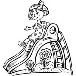 Dibujo para colorear: Tobogán (Juguetes y Juegos) #218614 - Dibujos para Colorear e Imprimir Gratis