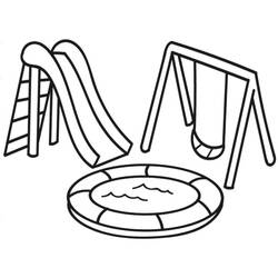 Dibujo para colorear: Tobogán (Juguetes y Juegos) #218616 - Dibujos para Colorear e Imprimir Gratis