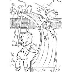 Dibujo para colorear: Tobogán (Juguetes y Juegos) #218620 - Dibujos para Colorear e Imprimir Gratis