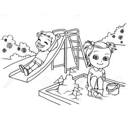Dibujo para colorear: Tobogán (Juguetes y Juegos) #218621 - Dibujos para Colorear e Imprimir Gratis