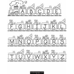 Dibujo para colorear: Alfabeto (Letras y Alfabeto) #124672 - Dibujos para Colorear e Imprimir Gratis
