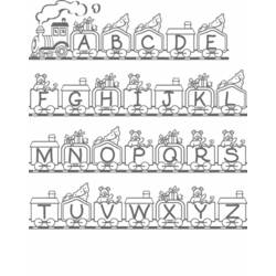 Dibujo para colorear: Alfabeto (Letras y Alfabeto) #124927 - Dibujos para Colorear e Imprimir Gratis