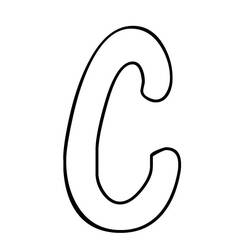 Dibujos para colorear: Letra C - Dibujos para Colorear e Imprimir Gratis