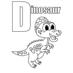 Dibujos para colorear: Letra D - Dibujos para Colorear e Imprimir Gratis