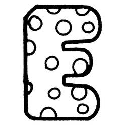 Dibujo para colorear: Letra E (Letras y Alfabeto) #194600 - Dibujos para Colorear e Imprimir Gratis