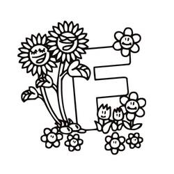 Dibujo para colorear: Letra F (Letras y Alfabeto) #194612 - Dibujos para Colorear e Imprimir Gratis