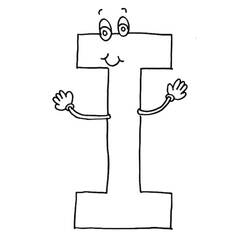 Dibujos para colorear: Letra I - Dibujos para Colorear e Imprimir Gratis