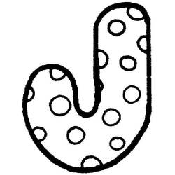 Dibujos para colorear: Letra J - Dibujos para Colorear e Imprimir Gratis