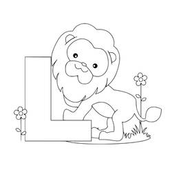 Dibujo para colorear: Letra L (Letras y Alfabeto) #194680 - Dibujos para Colorear e Imprimir Gratis