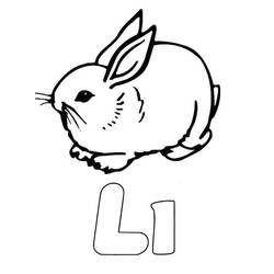 Dibujos para colorear: Letra L - Dibujos para Colorear e Imprimir Gratis