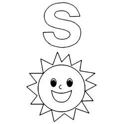 Dibujos para colorear: Letra S - Dibujos para Colorear e Imprimir Gratis