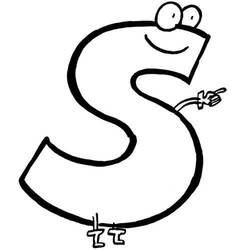 Dibujo para colorear: Letra S (Letras y Alfabeto) #194772 - Dibujos para Colorear e Imprimir Gratis