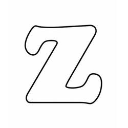 Dibujos para colorear: Letra Z - Dibujos para Colorear e Imprimir Gratis