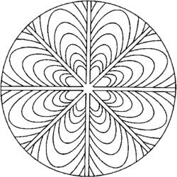 Dibujo Anti-Estrés (Mandalas) #23004 para imprimir y colorear