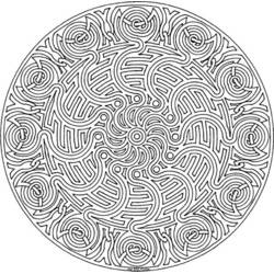 Dibujo Anti-Estrés (Mandalas) #23007 para imprimir y colorear