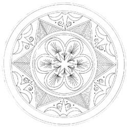 Dibujo Anti-Estrés (Mandalas) #23079 para imprimir y colorear
