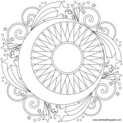 Dibujo para colorear: Mandalas (Mandalas) #22910 - Dibujos para colorear