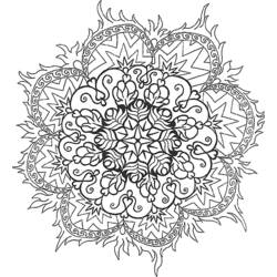 Dibujo para colorear: Mandalas (Mandalas) #22913 - Dibujos para Colorear e Imprimir Gratis