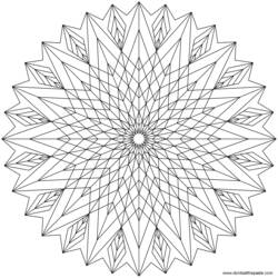 Dibujo para colorear: Mandalas (Mandalas) #22944 - Dibujos para colorear