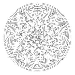 Dibujo para colorear: Mandalas (Mandalas) #22947 - Dibujos para Colorear e Imprimir Gratis
