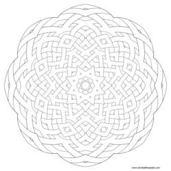 Dibujo para colorear: Mandalas (Mandalas) #22969 - Dibujos para Colorear e Imprimir Gratis