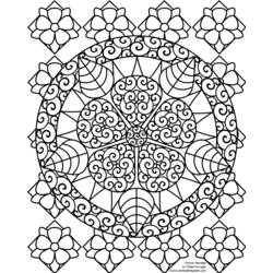 Dibujo para colorear: Mandalas (Mandalas) #23031 - Dibujos para Colorear e Imprimir Gratis