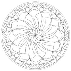 Dibujo para colorear: Mandalas (Mandalas) #23046 - Dibujos para Colorear e Imprimir Gratis