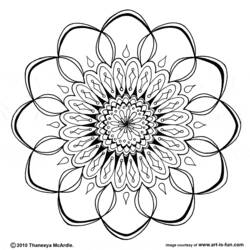 Dibujo para colorear: Mandalas (Mandalas) #23064 - Dibujos para Colorear e Imprimir Gratis