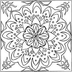 Dibujo para colorear: Mandalas (Mandalas) #23067 - Dibujos para colorear