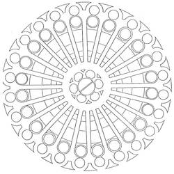 Dibujo para colorear: Mandalas Abstractos (Mandalas) #173970 - Dibujos para Colorear e Imprimir Gratis