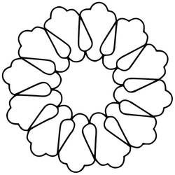 Dibujo para colorear: Mandalas Abstractos (Mandalas) #173973 - Dibujos para Colorear e Imprimir Gratis