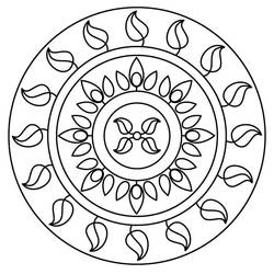 Dibujo para colorear: Mandalas Abstractos (Mandalas) #173974 - Dibujos para Colorear e Imprimir Gratis
